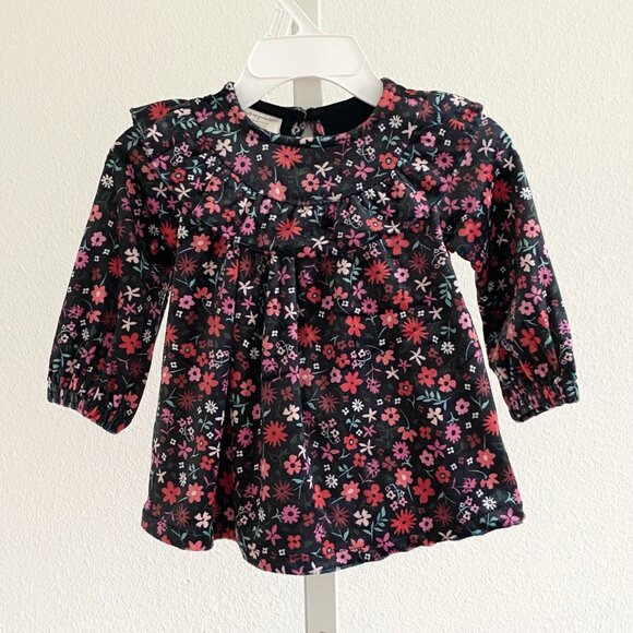 First Impressions Baby Girls Floral Ruffled Dress Size 0-3 Months 2-Piece Set - Picture 3 of 5